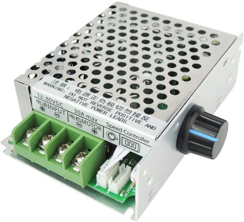 12v-80v 30a dc moottorin nopeudensäädin pwm muuttuvan nopeuden säätimen säädin, jossa nopeuden säätönuppi dc moottorin ohjain