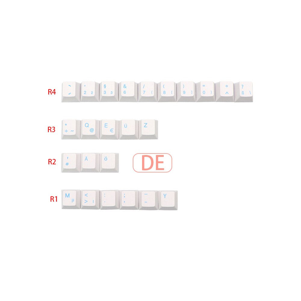 GMK-KEY Noel Dye Subb Keycaps Pbt Cherry Profiel Duits Frans Italiaans Spanje Uk Iso Key Caps Voor Tkl GK61 96 gmmk Mx Toetsenbord: German ISO Kit