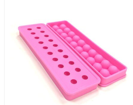 Silicone Sphere Ice Cube Ball Mold Round Chocolate Maker Whiskey Cocktails Bar 20 Silicon Tray: Purple