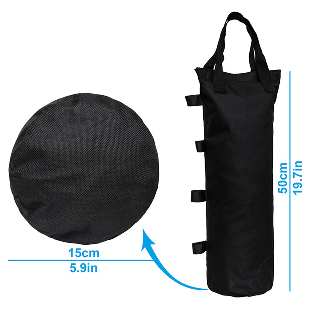 Camping al aire libre carpa bolsa de arena sombrilla toldo 4 pierna peso glorieta Oxford a prueba de viento a prueba de fijación de arena tiendas de accesorios