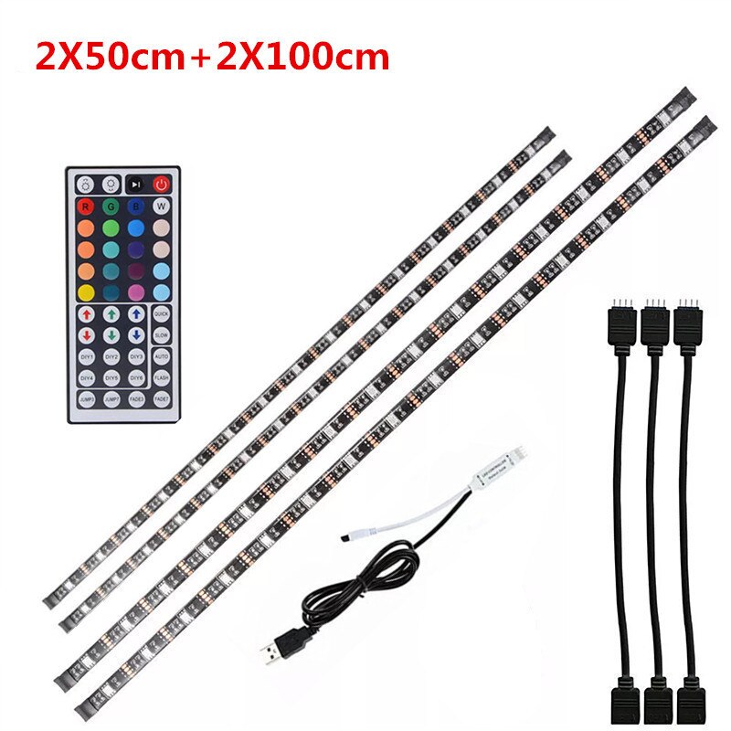 DC5V USB Cable LED strip light lamp SMD 5050 TV Background Lighting Kit Desktop Background Lamp for TV Computer Display Screen