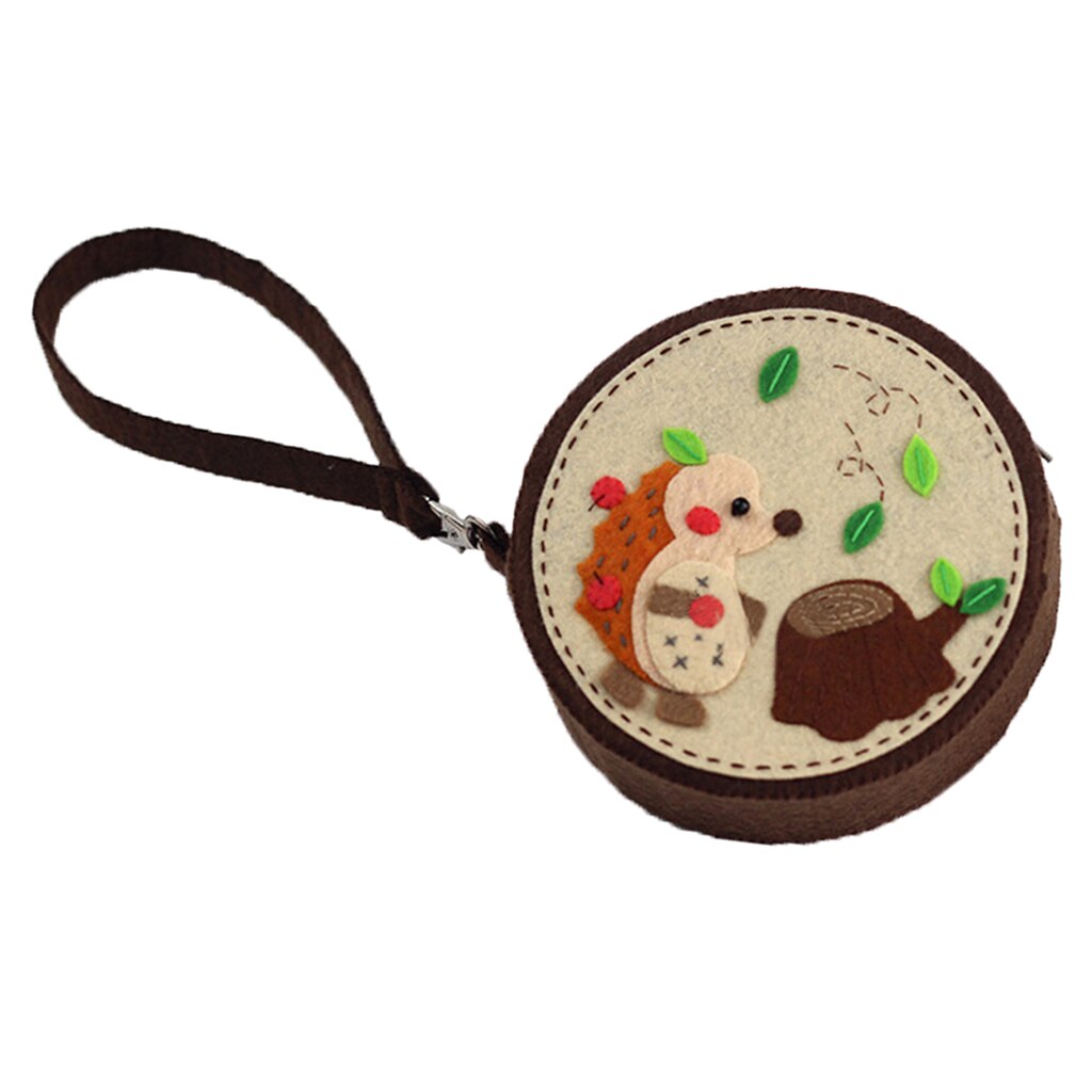 DIY Handmade Purse Bags Felt Applique Embroidery Ornament Kit for Children Kids Felt Craft Kit Sewing Material Packgae