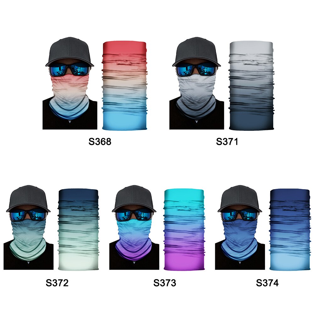Extérieur Dégradé Cyclisme Moto Bandana Cache Cou Multifonctionnel Coupe-Vent Balaclava Masque Écharpe pour Hommes Femmes