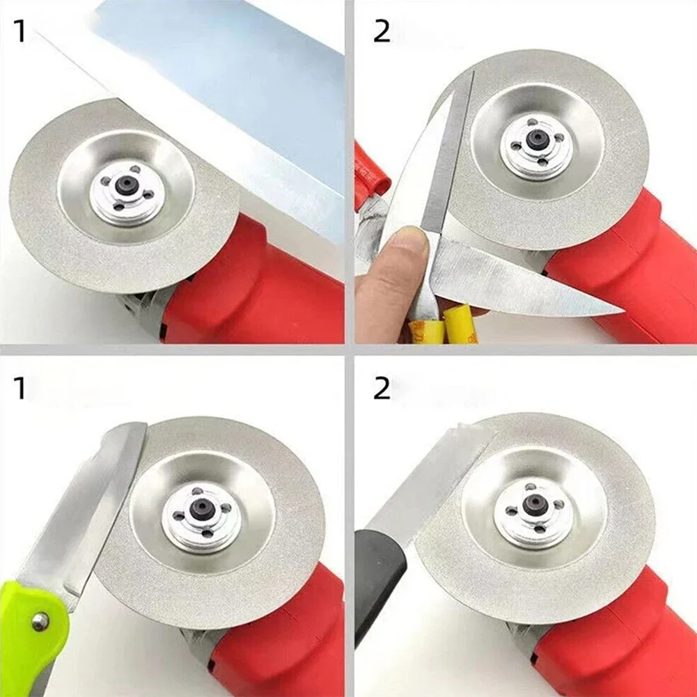 Disque d'affûtage en diamant émeri, meule d'affûtage, outils électriques à grain 400, 600/800, outils de polissage, accessoires de meuleuse d'angle, 1PC