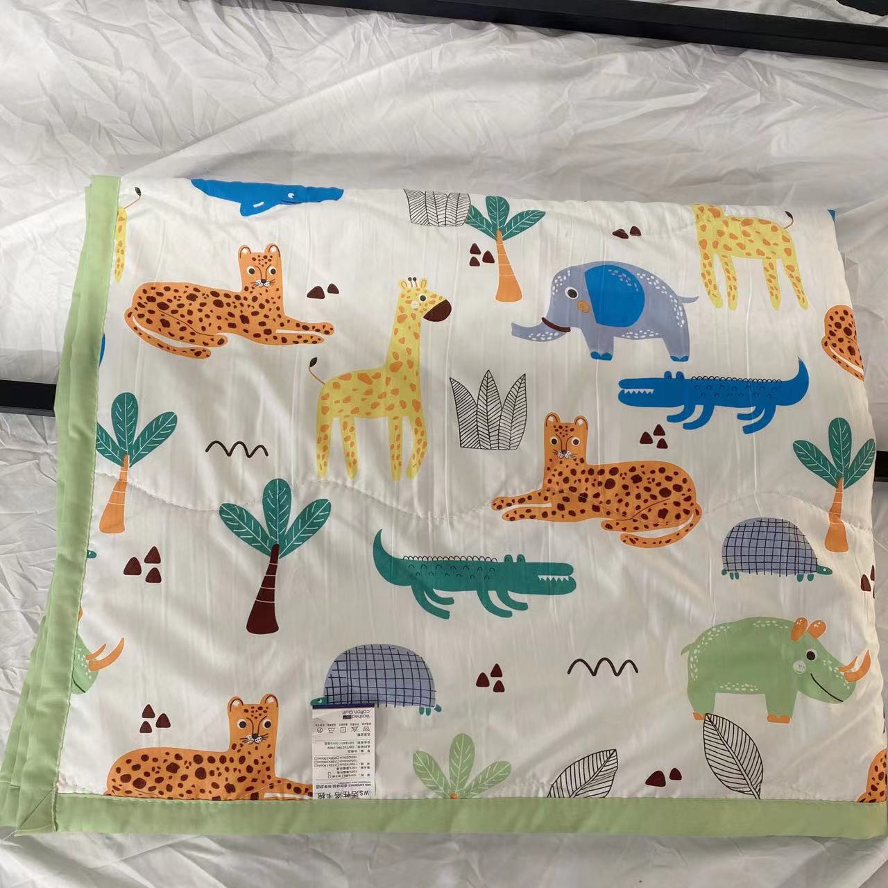 Lente en zomer gewassen katoenen quilt airconditioner quilt cartoon kinderen kleuterschool quilt studentenflat dunne quilt