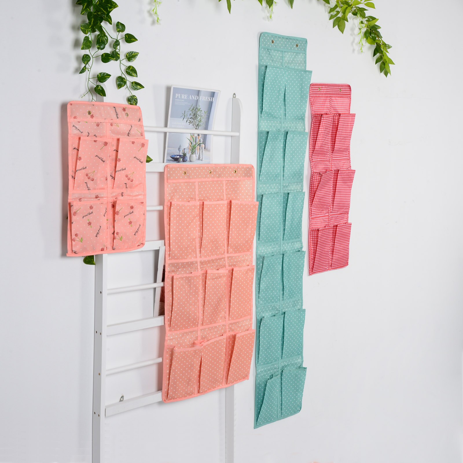 4/6/9/12 sac suspendu porte pochette de rangement multi-fonction distributeur de poche de rangement mural Oxford tissu sac mural rangement placard support