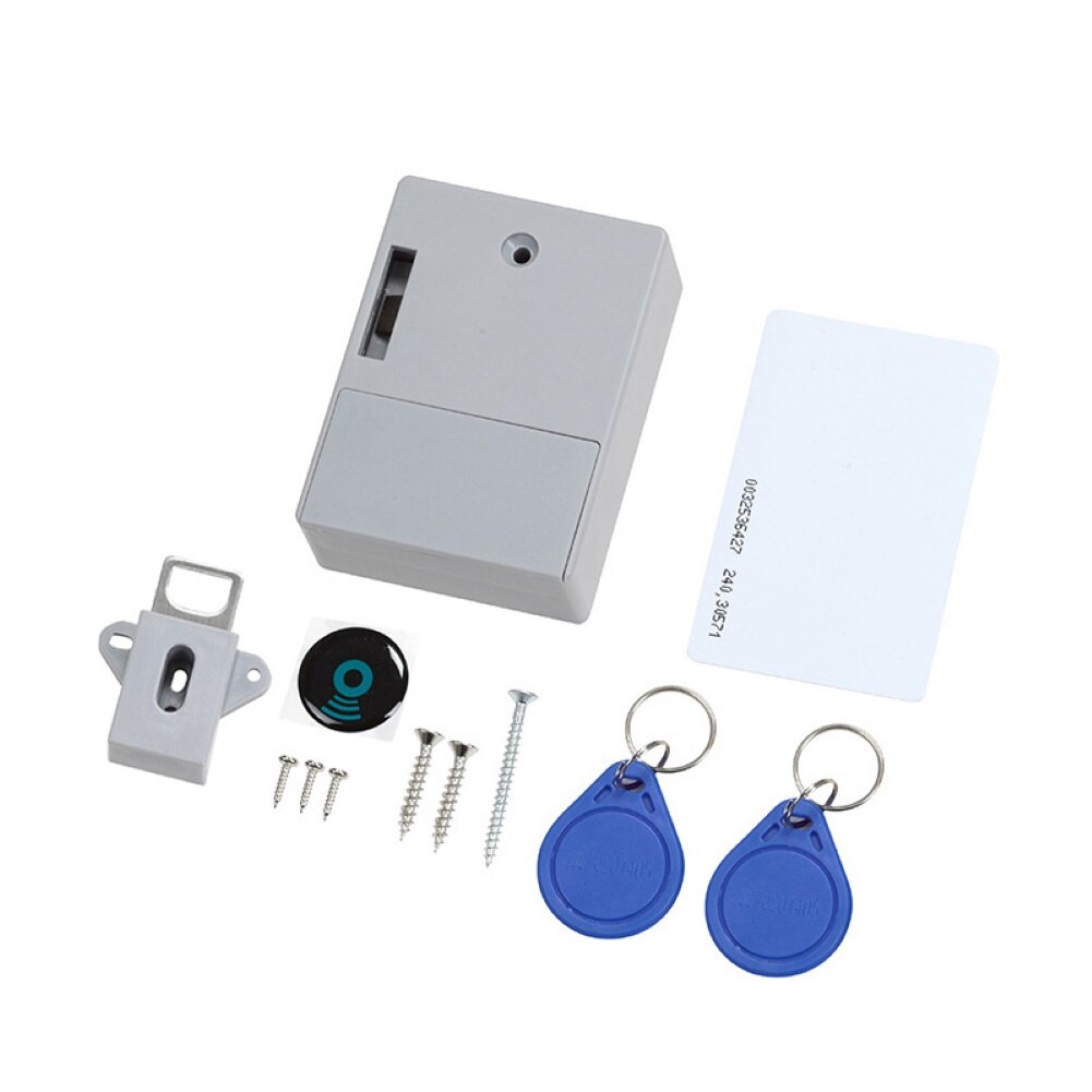 Electronic Sensor Lock Electronic Digital Invisible Keyless Sensor Lock for Wardrobe Cabinet Drawer: Grey