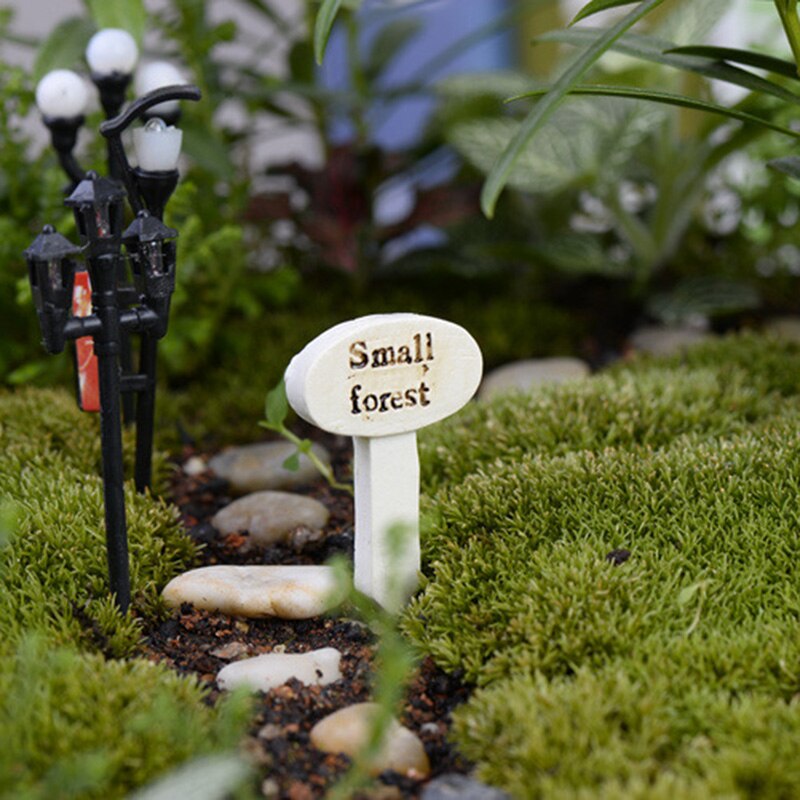 Micro paysage décoration forêt Guide signe Mini jardin paysage Miniature ornements bricolage paysage @ LS