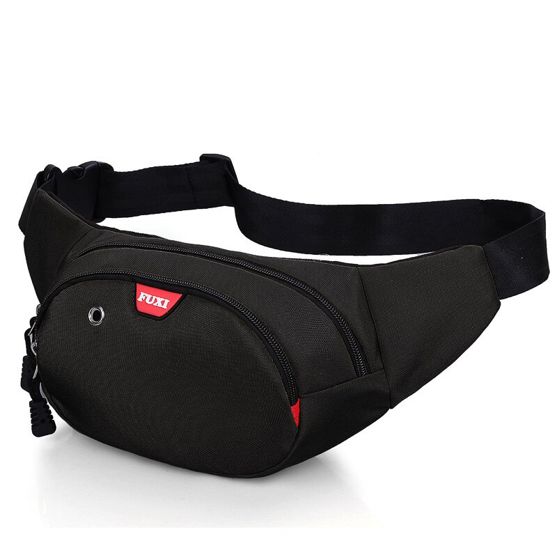 Heren Heuptas Vrouwen Fanny Pack Oxford Waterdichte Jongen Riem Zakken Canvas Moeny Riem Portefeuilles Heuptas Fanny Pack: Black