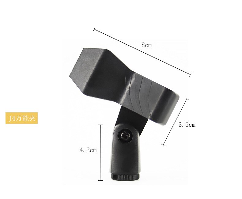 2 Stuks Plastic Flexibele Klem Houder Microfoon Mic Stand Accessoire