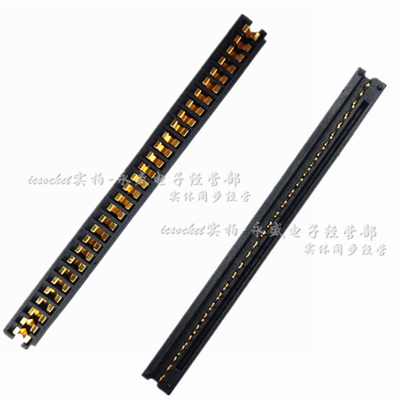 IC Burning Seat 30P Single Row Aging Seat SIP30 Aging Test Seat Gold-plated High Temperature Resistant 2.54MM Socket