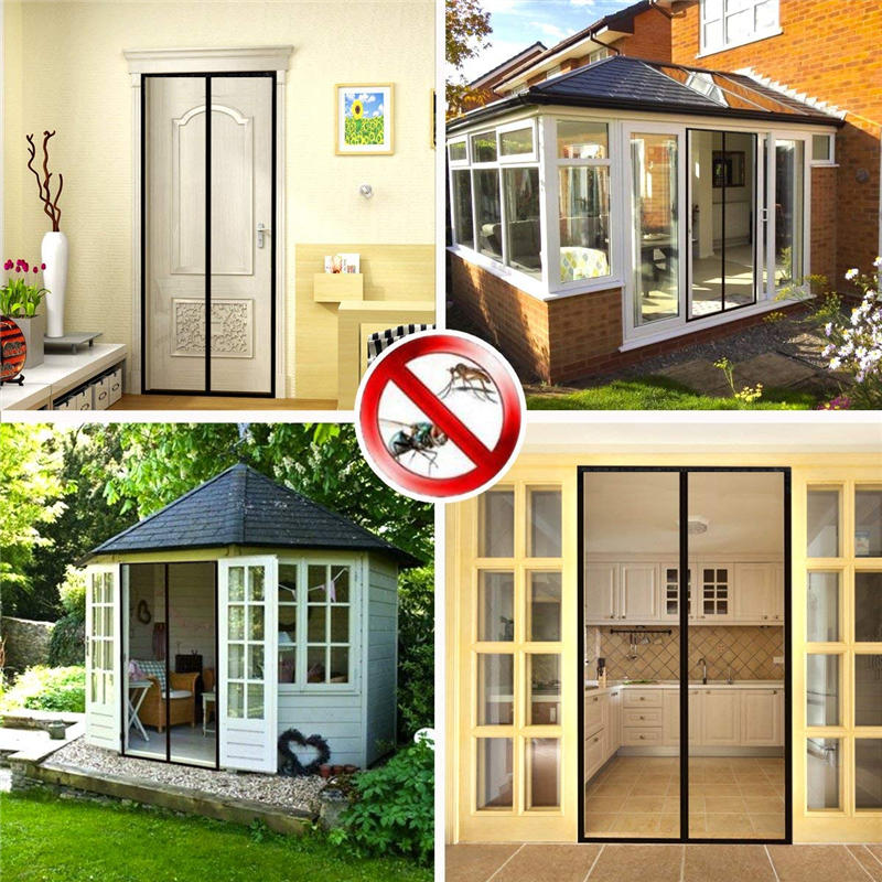 Mosquito Deur Gordijnen Net Mesh Screen Bug Fly Huisdier Patio Handen Insect Proof Deur Netto 100cmX210cm