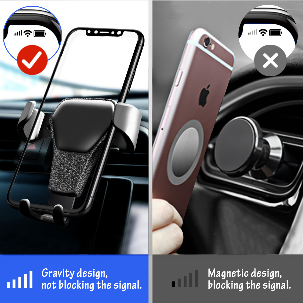 Schwerkraft Auto Halfter Für praktisch Ich bin Auto Luft entlüften Clip Montieren Keine Magnetische praktisch-Halfter Ständer Unterstützung Für iPhone X 8