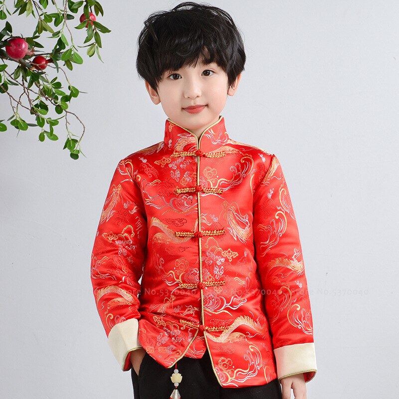 Boy Baby Hat Chinese New Year Asian Red Traditional TANG Han Costume