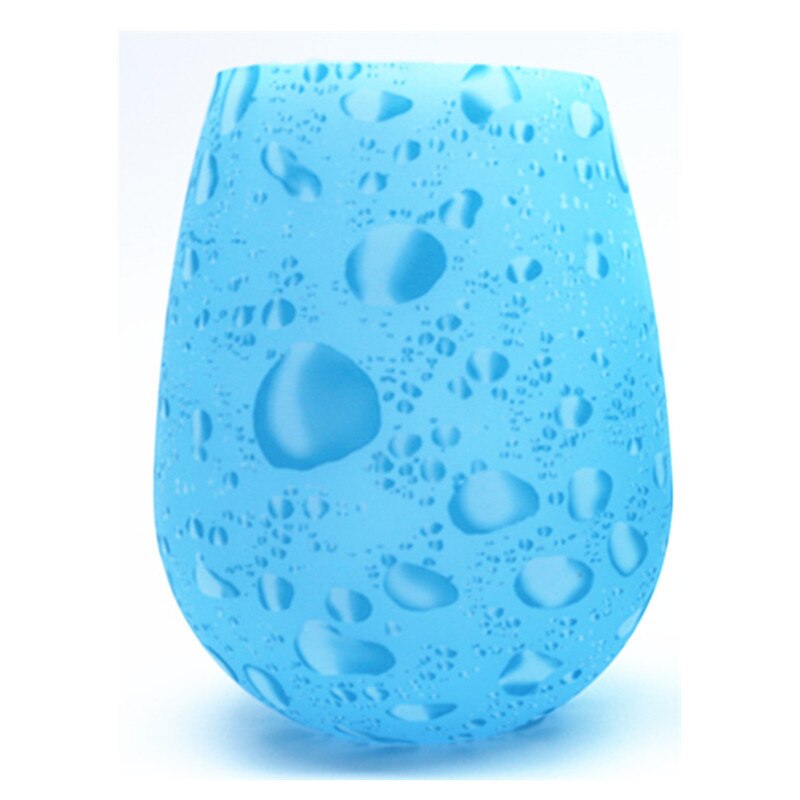 Unbreakable Silicone Wine Glasses BPA-Free Portable Printed Outdoor Wine Cups For Travel Picnic Pool Boat Camping Drink Cup: 08