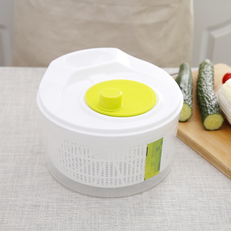 Salade Spinner Sla Greens Wasmachine Droger Drain Scherper Zeef Voor Wassen Drogen Bladgroenten Keuken Accessoires