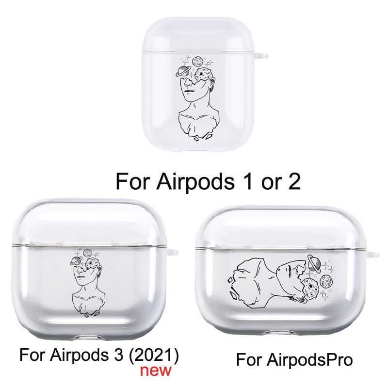 coperchio per Mela Airpods 2 1 3 Custodia per auricolari Coque Protezione morbida Fundas Airpods pro 2nd aria baccelli Coperture Earpods linea bacio Coppia: 2XS / Cachi