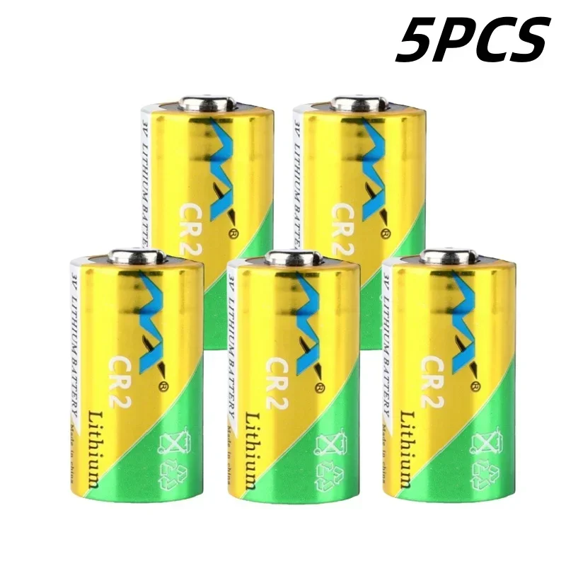 2-50pcs CR2 3V Bateria de Lítio 900mAh 15*27mm CR15270 Bateria de Substituição - Não Recarregável: Preto