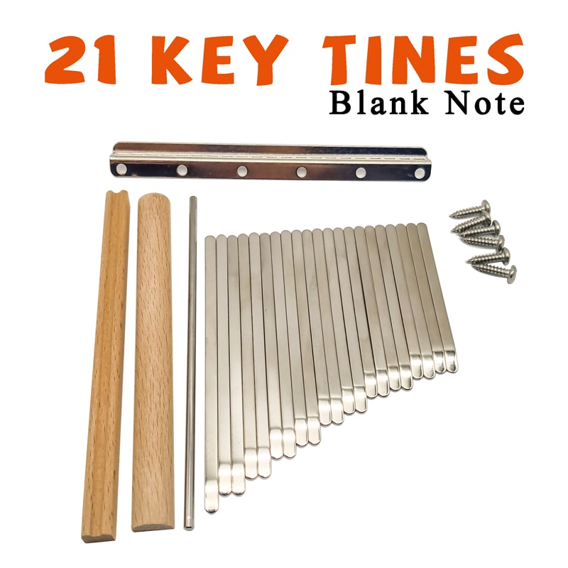 DEXINOR Hobby DIY Kalimba Zinken 21 Schlüssel Set Original LingTing Blank Tastatur Daumen Klavier Instrument Zubehör Ersatz Teile