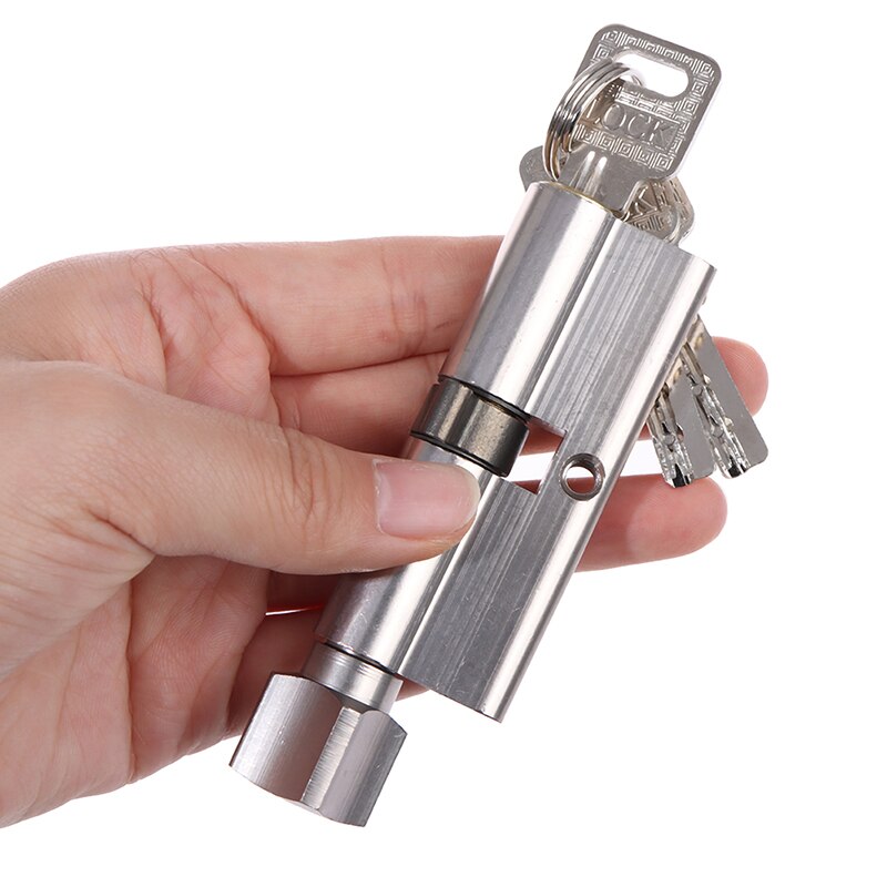3 Keys Anti-Theft Entrance Brass Door Lock Home Security Interior Bedroom Lock Cylinder Door Cylinder