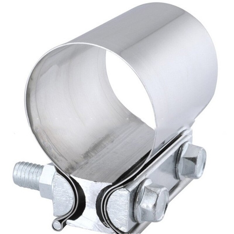 Collier d&#39;échappement universel modifié en acier inoxydable, 2.5 pouces, 63MM, pour voiture