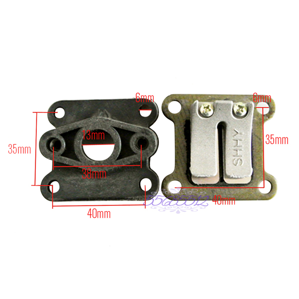 Válvula de lengüeta de colector de entrada para ATV Dirt Pocket Bikes Mini Moto