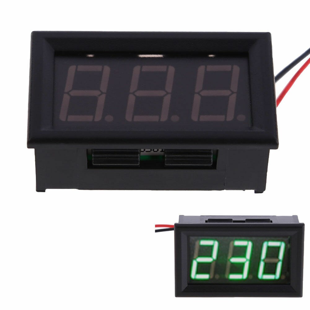 AC 70V-500V 110V 220V 230V 240V 3-Digital LED AC Spannung panel Meter Voltmeter Erhältlich in drei farben: green