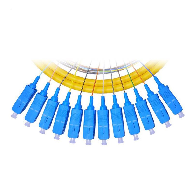 12 Strand 9/125 Fiber Optic Pigtail 1.5m SC/UPC Single Mode