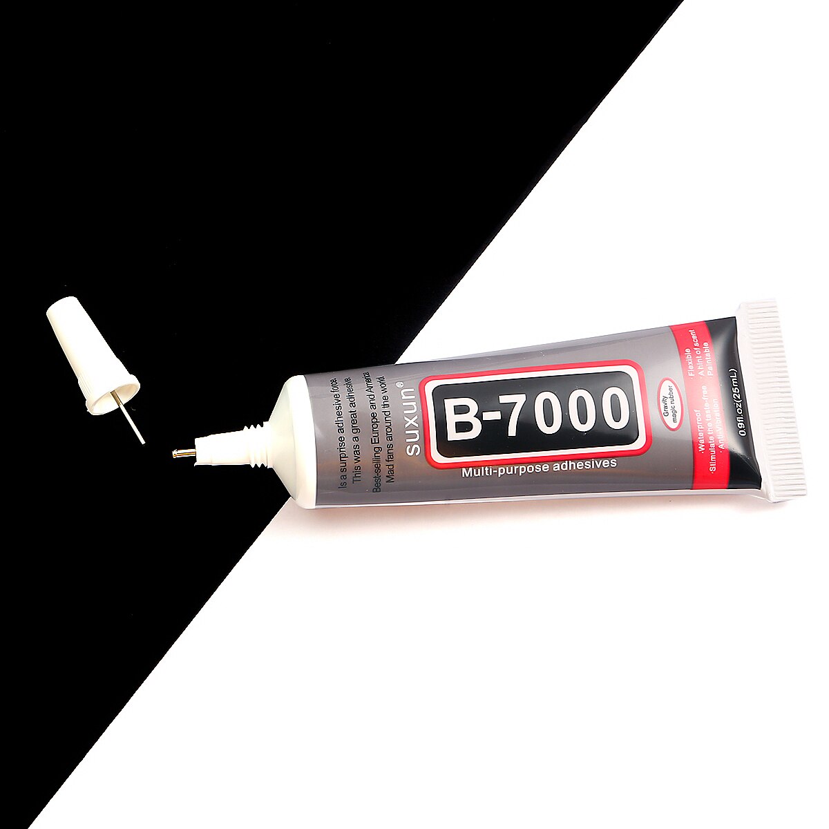 1 pz stile mescolare strass colla fredda B7000 B6000 resina epossidica super colla sigillante per gioielli strass vetro scarpe per telefoni cellulari: B7000 25ML