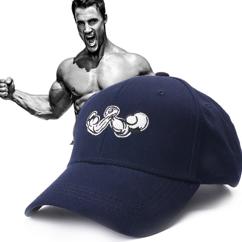 Utendørs sport fitness lue muskel cap sol lue tennis cap arm print bomull cap hodeplagg