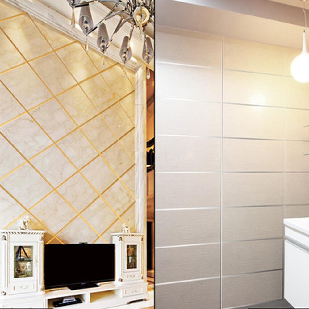 Home Improvement Tile Gap Tape Self-Adhesive Sticker Floor Wall Seam Sealing Tape Home Decoration 15ft