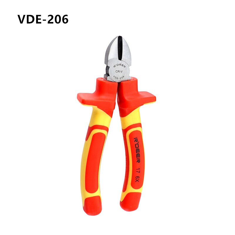 Hi-Spec Insulated Pliers And Screwdriver Set VDE 1000V Approved Magnetic Screwdriver Industry Plier Electrician Hand Tool Set: 03
