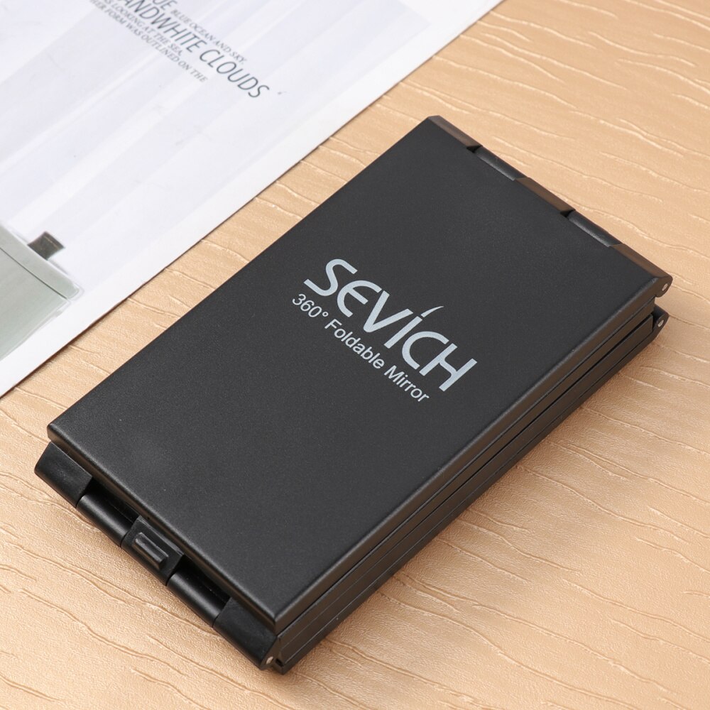 1pc lustro fryzjerskie przenośne 360 martwy kąt wszystkie strony składane lustro robić makijażu