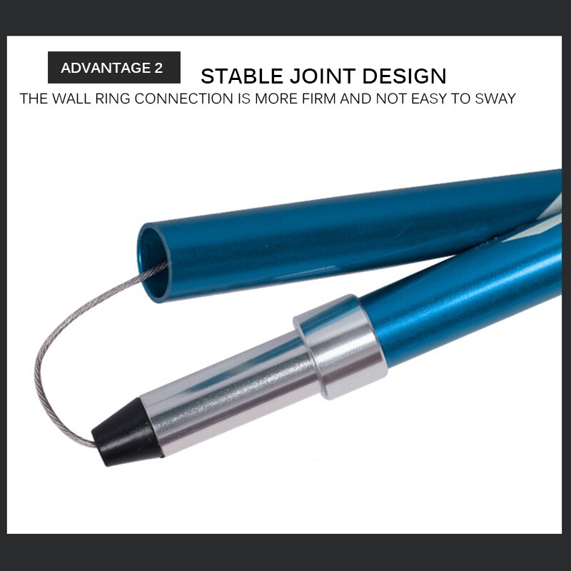 Trekking Pole Ultra-Light 5 Sections Fiber Lock Folding Rod Walking Trekking Climbing Poles Alpenstock Stick Travel Camping