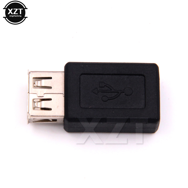 1PC Black USB 2.0 Type A Female to Mini USB 5pin B Female Adapter Plug Converter USB 2.0 to Mini USB Connector