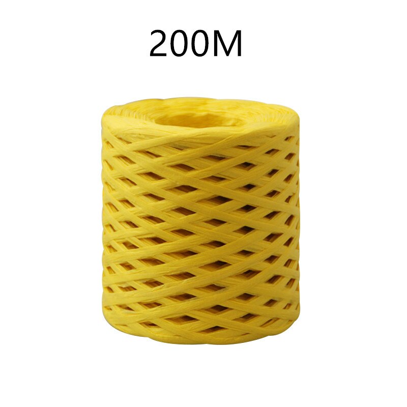 80m/200m/ rullan värinen paperiköysi raffia nauha koristenauhat karkkipakkaus scrapbooking askartelunauha hääjuhlasisustus: B -6