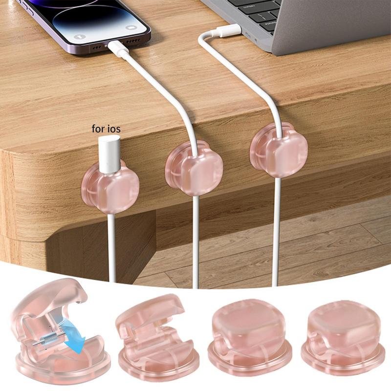 Snoer Organisator Houder Bureau Draad Keeper Clip Bureau Kabelbeheer Accessoires Voor Desktop Nachtkastje Of Keukenkast