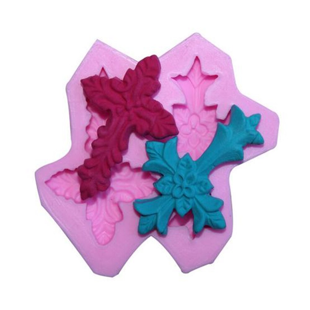 Cross Fondant Silicone Mold Kitchen Baking Cake Chocolace Candy Pastry Mould Ice Cube Clay Soap Molds Decoration Tools