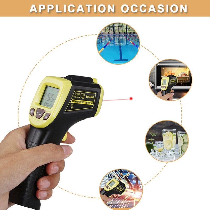 600℃ /1112℉ Pyrometer GM320S Infrared High Temperature Thermometer Industry