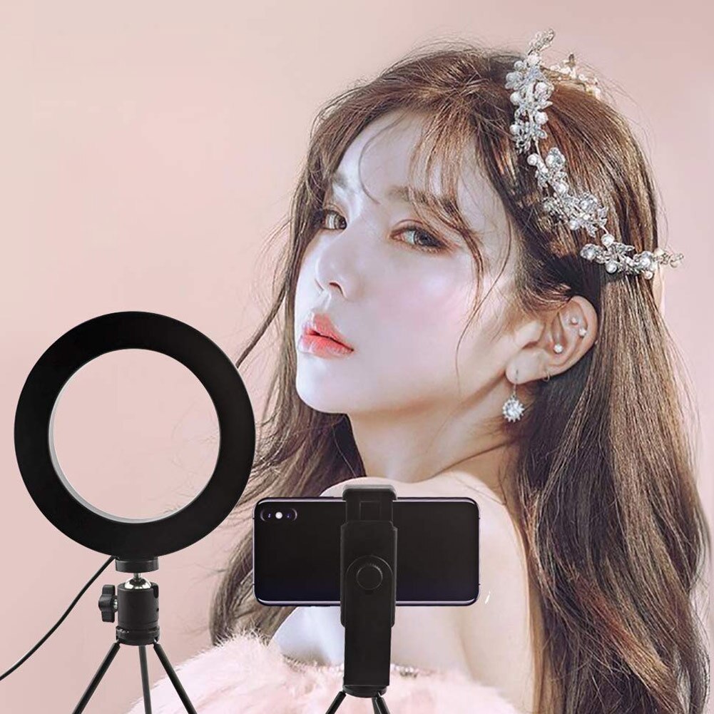 Ring Licht Met Telefoon Houder Statief Dimbare Selfie Licht Voor Fotografie Make-Up