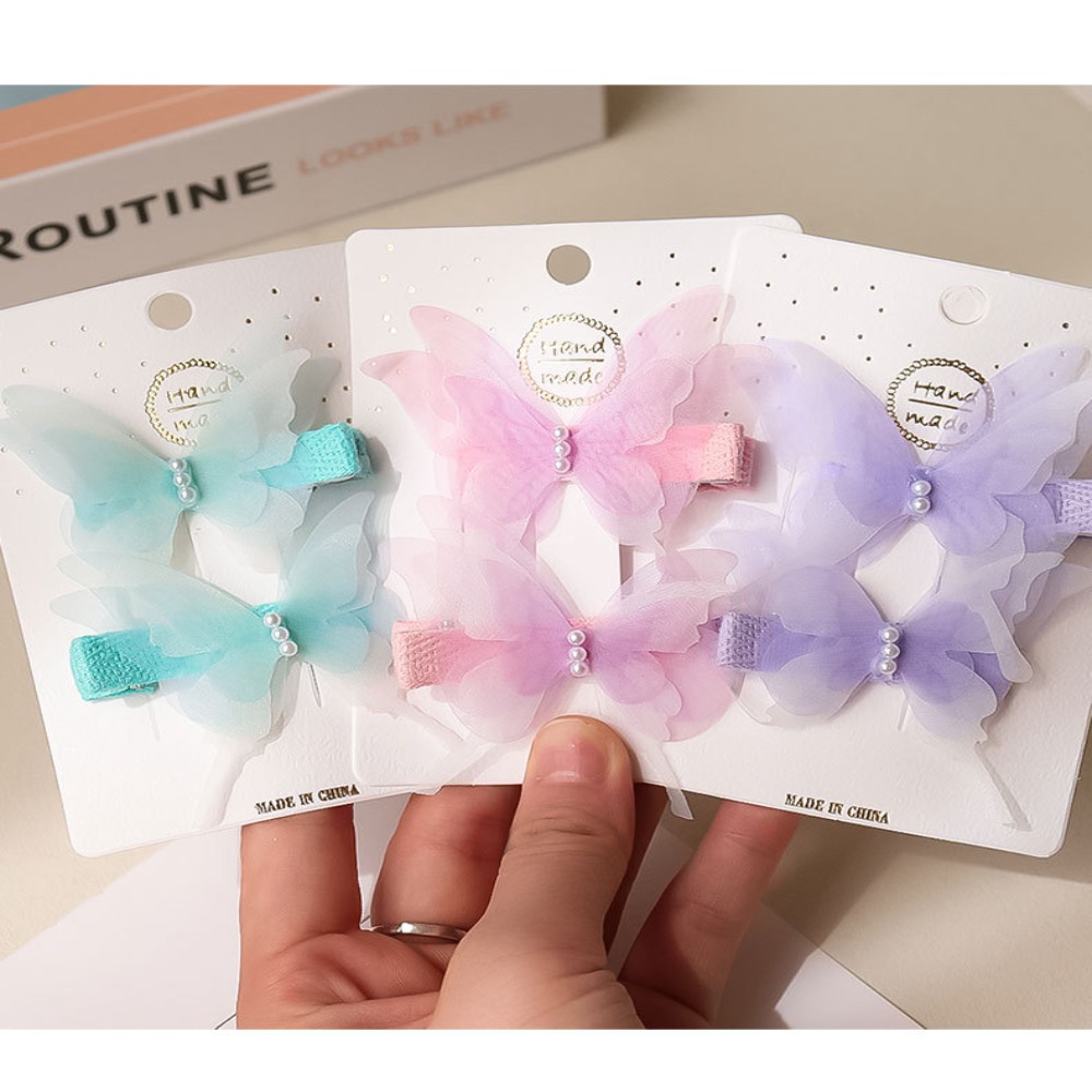 Horquilla de para niña, tocado de joyería, , tocado para mujer, accesorios para el cabello con forma de mariposa para el sudor