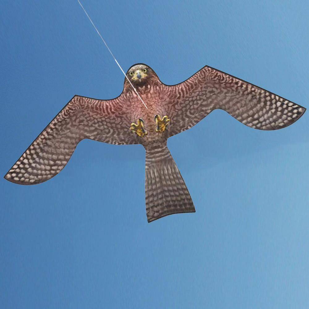 Repelente de aves voladoras, emulador de halcón volador, cometa antiaves para jardín, espantapájaros, patio, espantapájaros