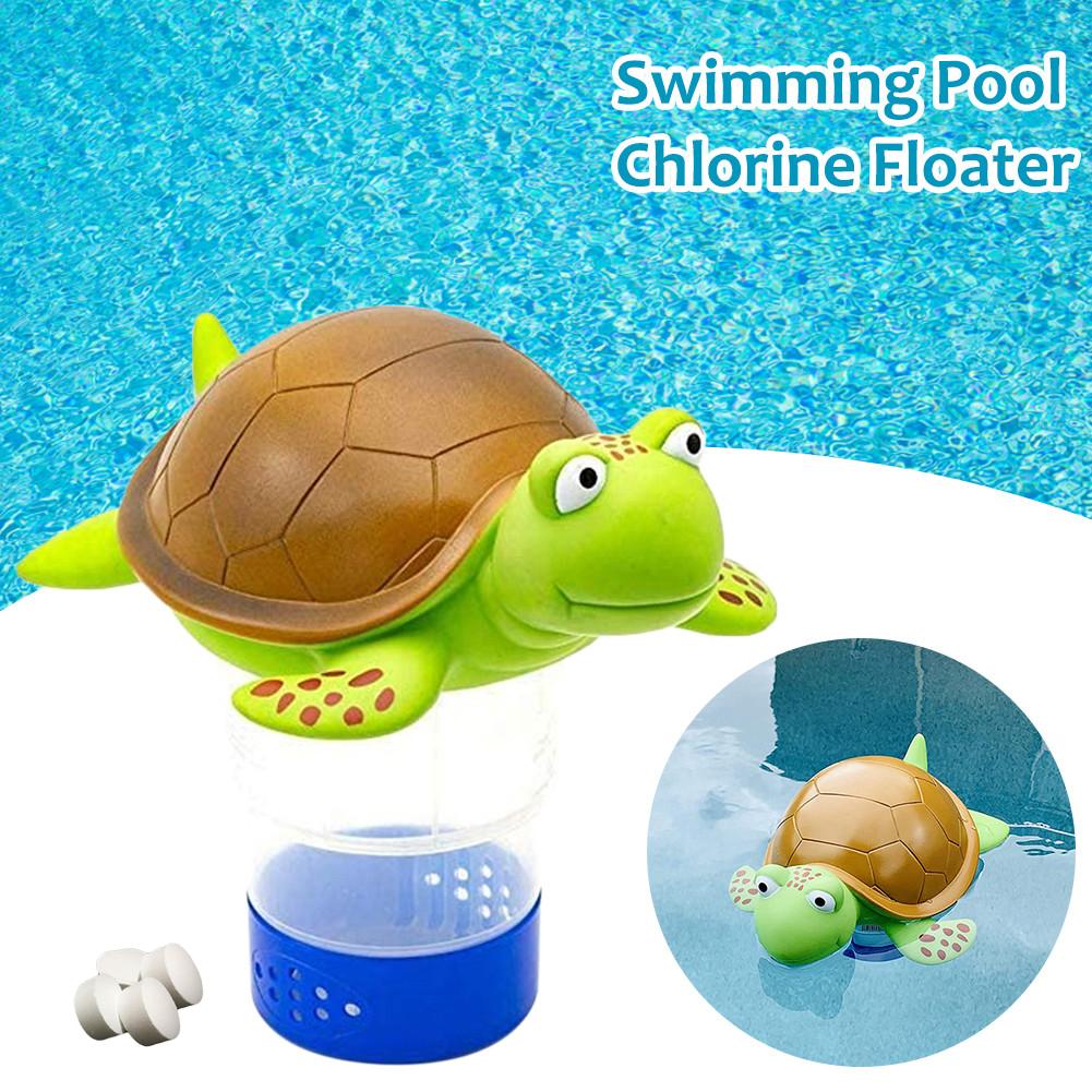 Tabletas de cloro para piscina Piscina cloro Floater clorador de piscina Animal piscina dispensador de cloro adecuado para 3 pulgadas: Default Title