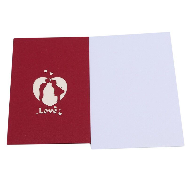 Banquet Invitation 3D Couple Greeting Card Folding Stamping Greeting Card Birthday Card With Envelope