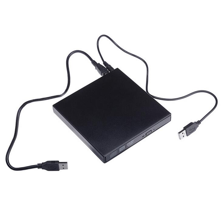 óptico óptica disco discos portátil USB 2,0 CD DVD-Rom SATA cubierta externa Slim para ordenador portátil