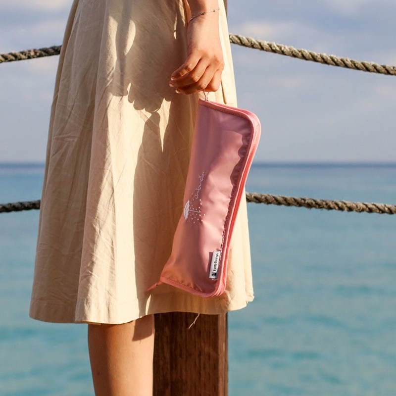 E-FOUR Portable Umbrella Storage Bag Water-Absorbing Travel Umbrella Cover Case with Zipper for Backpacks Purses Briefcases Car