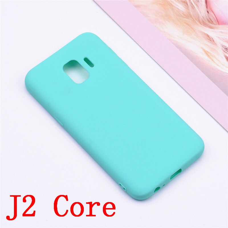 Soft Case For Samsung J2 Core Case Silicone Back Cover Phone Case For Samsung Galaxy J2 Core Case SM-J260F J260F J260 TPU Cover: Light Green