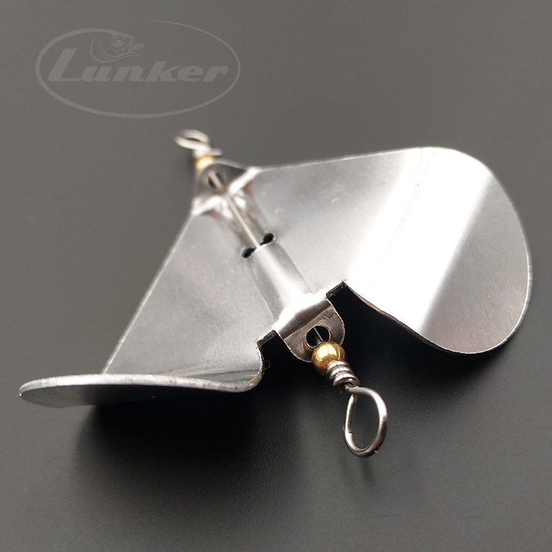 Lunker elica a lama rotante 5 pezzi accessori materiale fai da te pesca a traina pesca a mosca esche rigide filatore esche cucchiaio wobblers
