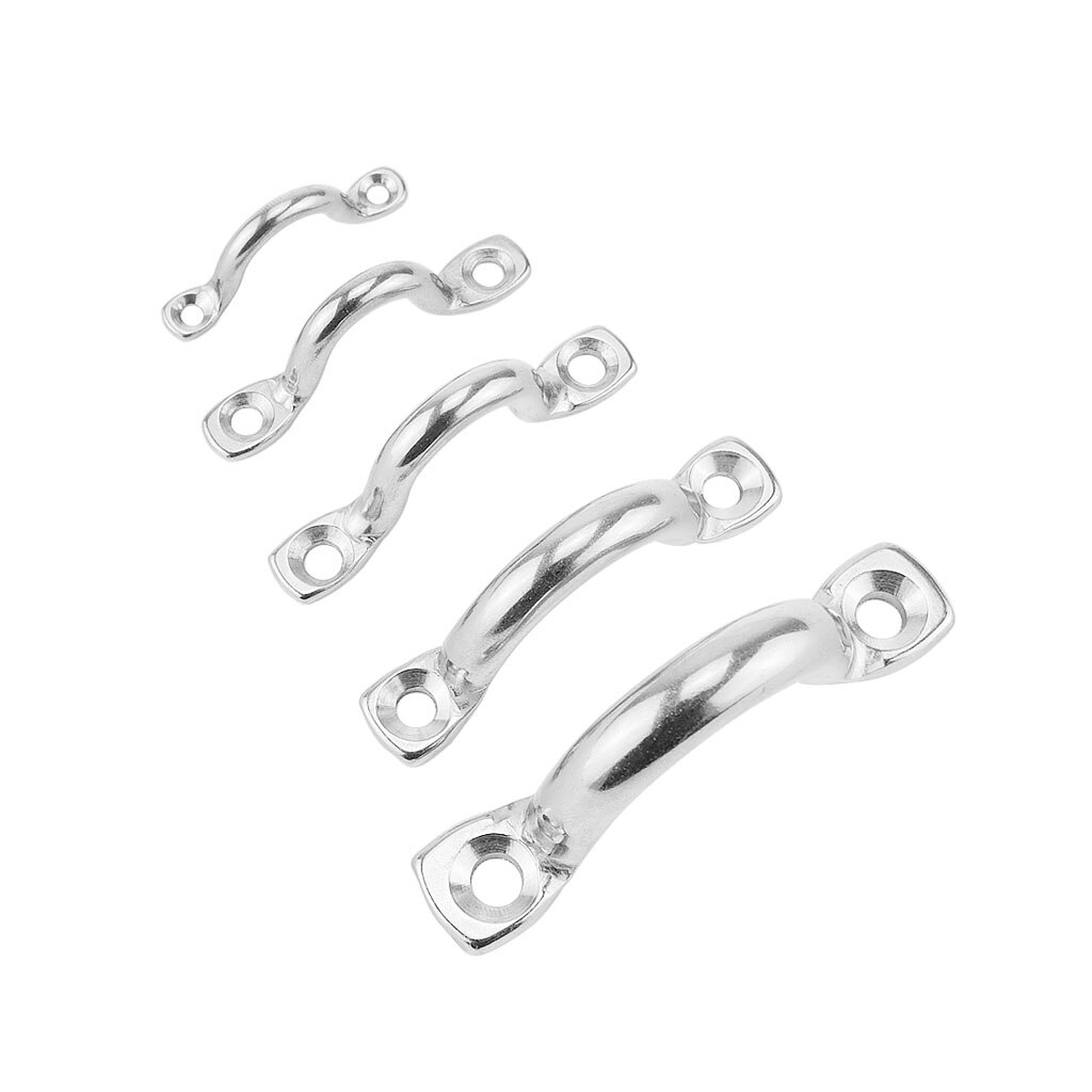 Stainless Steel 316 Bimini Boat Top PAD EYE Straps Tie Down Kayak Deck Loops Tie Down Anchor Point footman's loo marine hardware