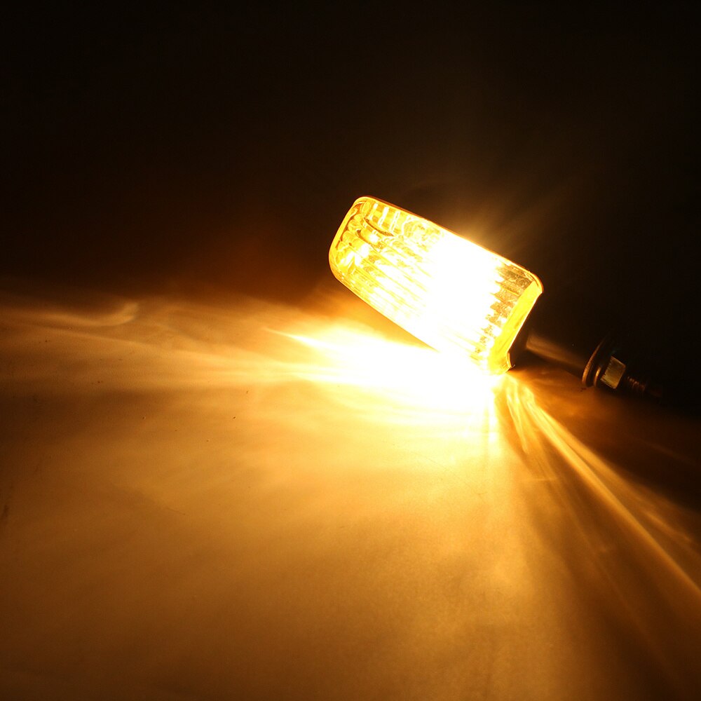 1 par motorcykelblinkers blub blinkerslampa universal  dc 12v motorcykel indikatorlampa gul blinkerslampa 8w